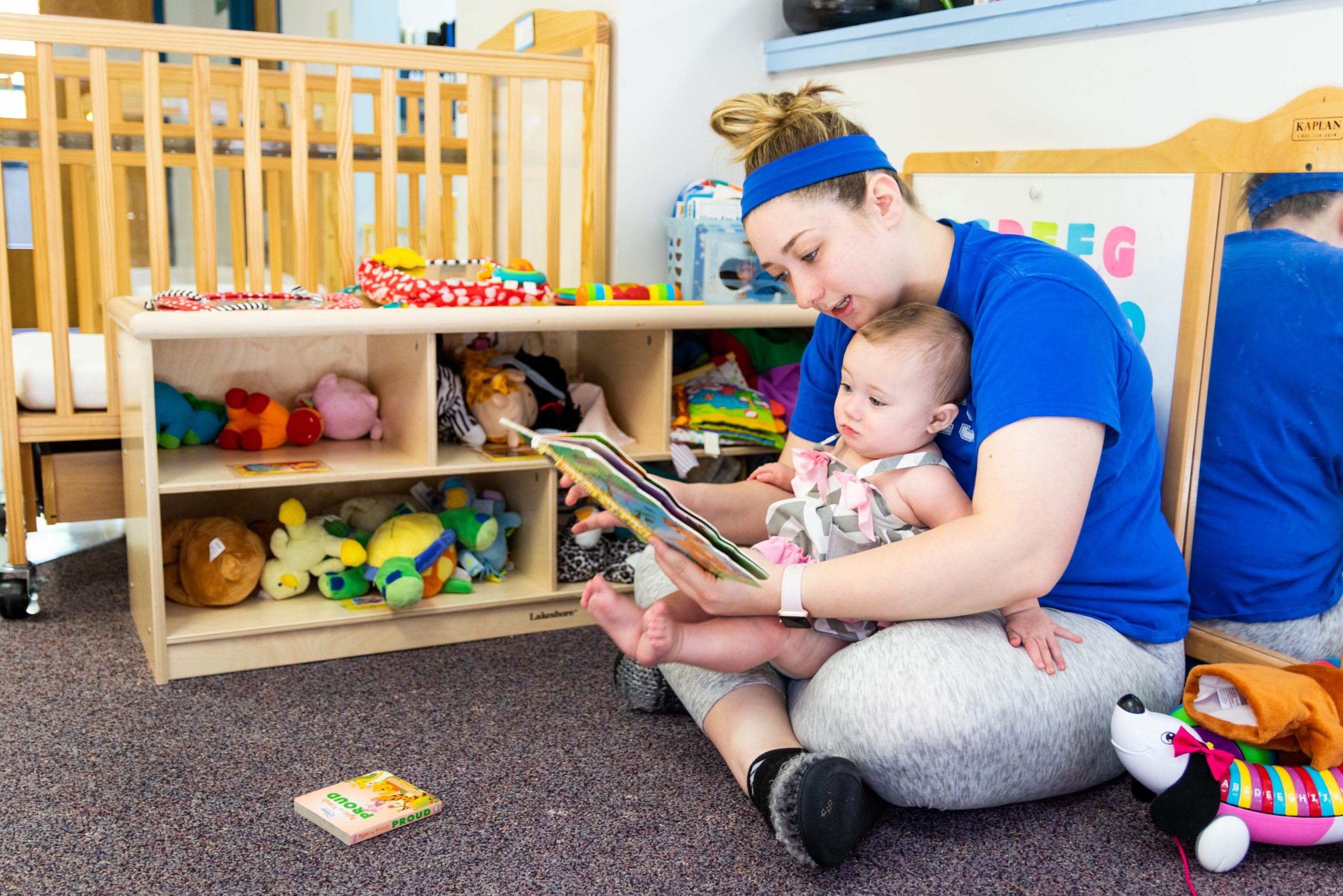 caregiver with baby