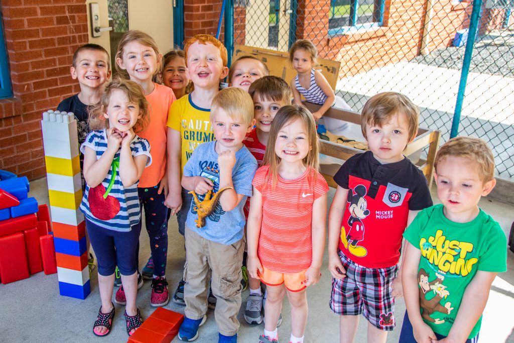 group of preschool kids